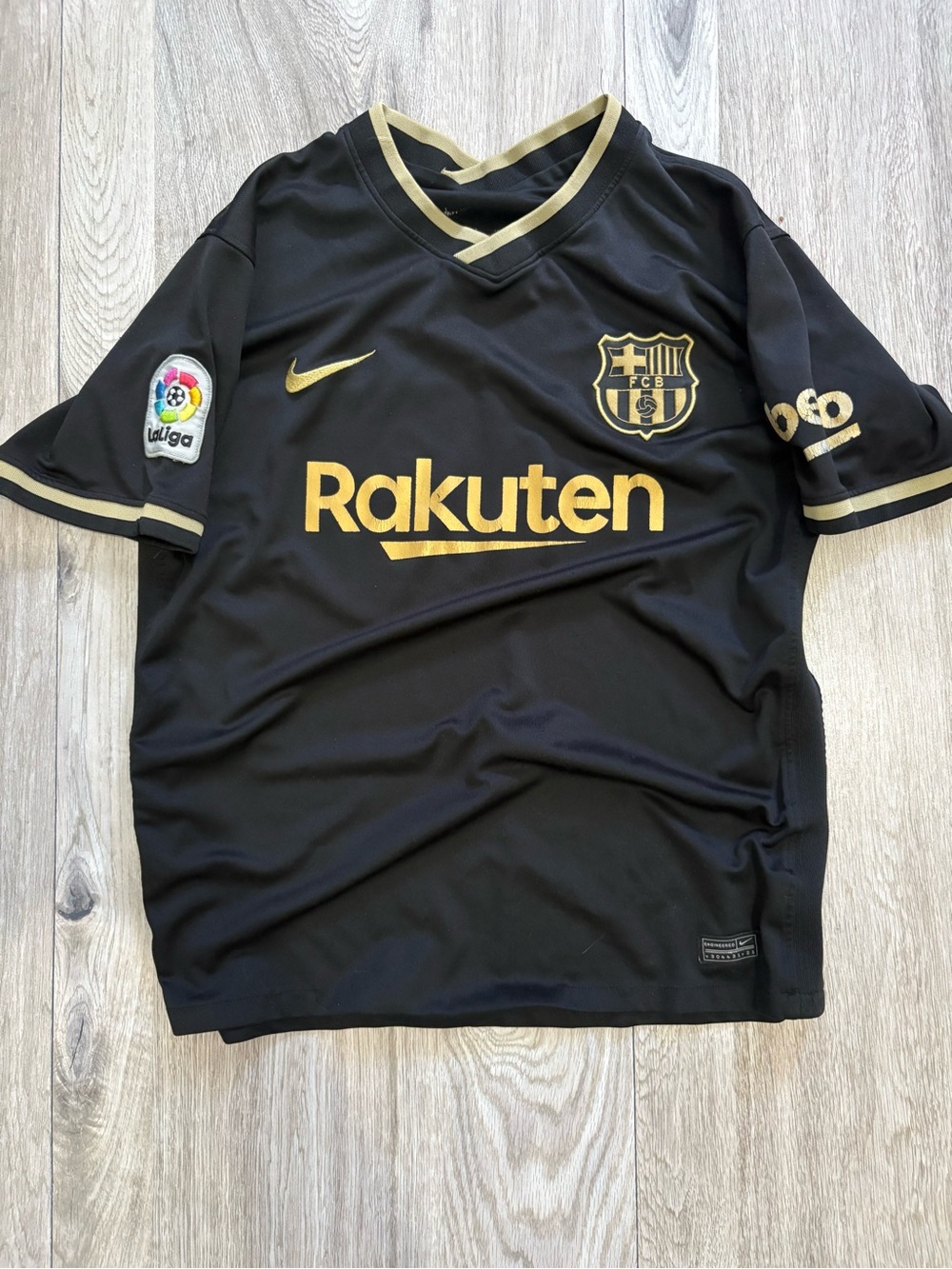Nike FC Barcelona Black & Gold Soccer Jersey